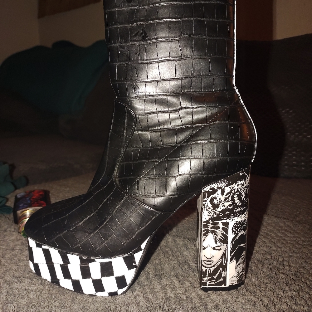 Custom made platform boots